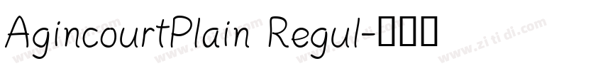 AgincourtPlain Regul字体转换